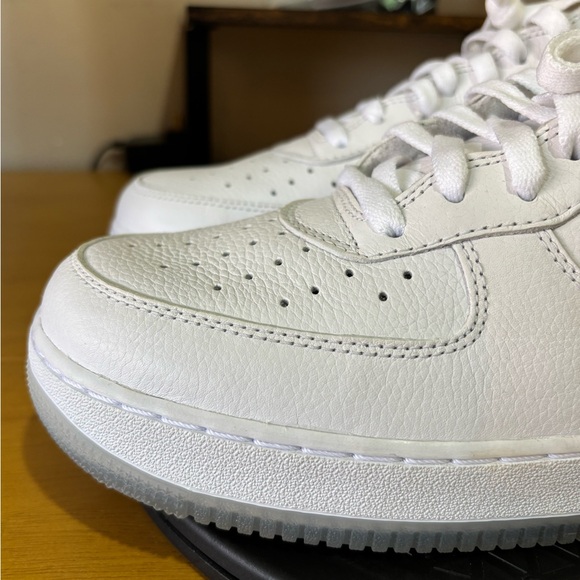 KITH Nike Air Force 1 White with Orange AND Blue Swoosh men’s. - Picture 14 of 16